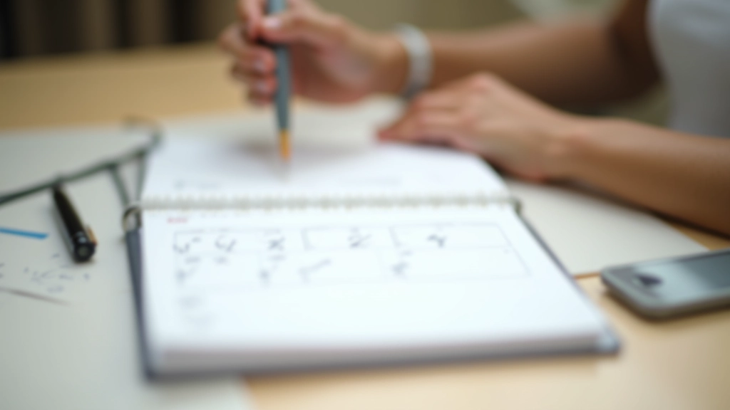 Calendario giornaliero con segni di progresso, che mostra una traccia visibile di coerenza e impegno quotidiano, in ambiente luminoso