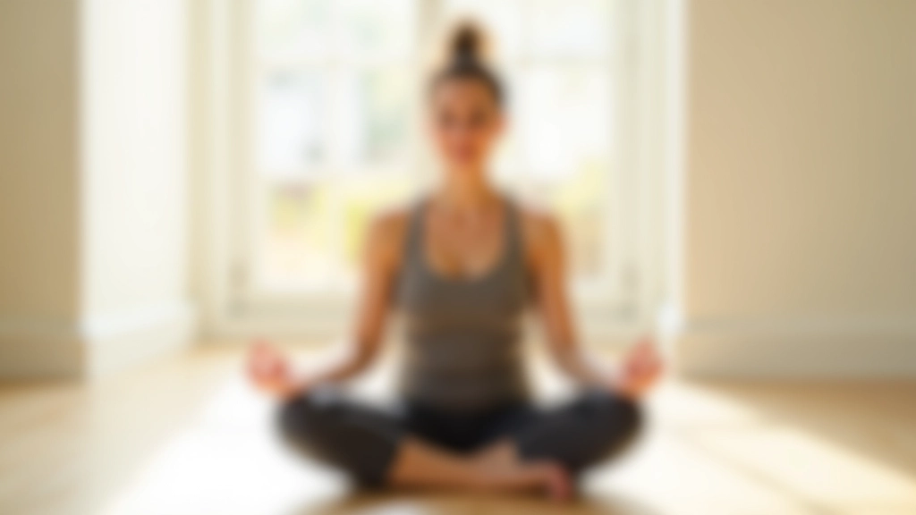 Persona seduta in meditazione in un ambiente tranquillo e luminoso, postura rilassata ma concentrata